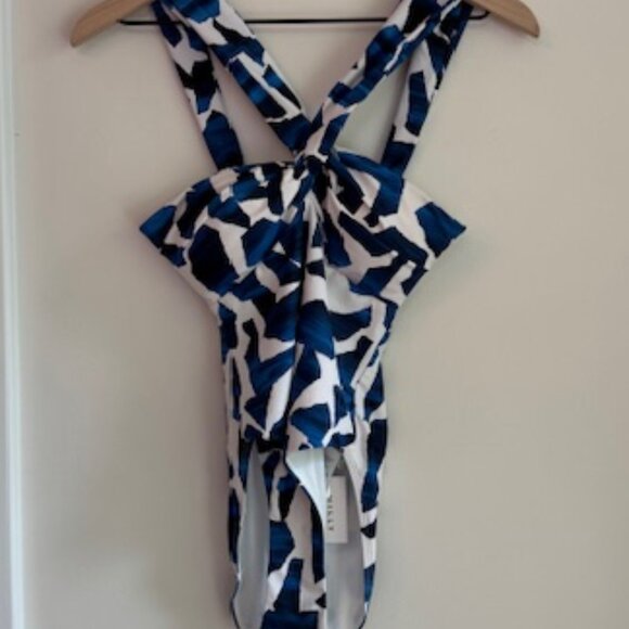 Milly - Betsy Ocean Puzzle Bandeau One-Piece Size Small - Picture 9 of 11